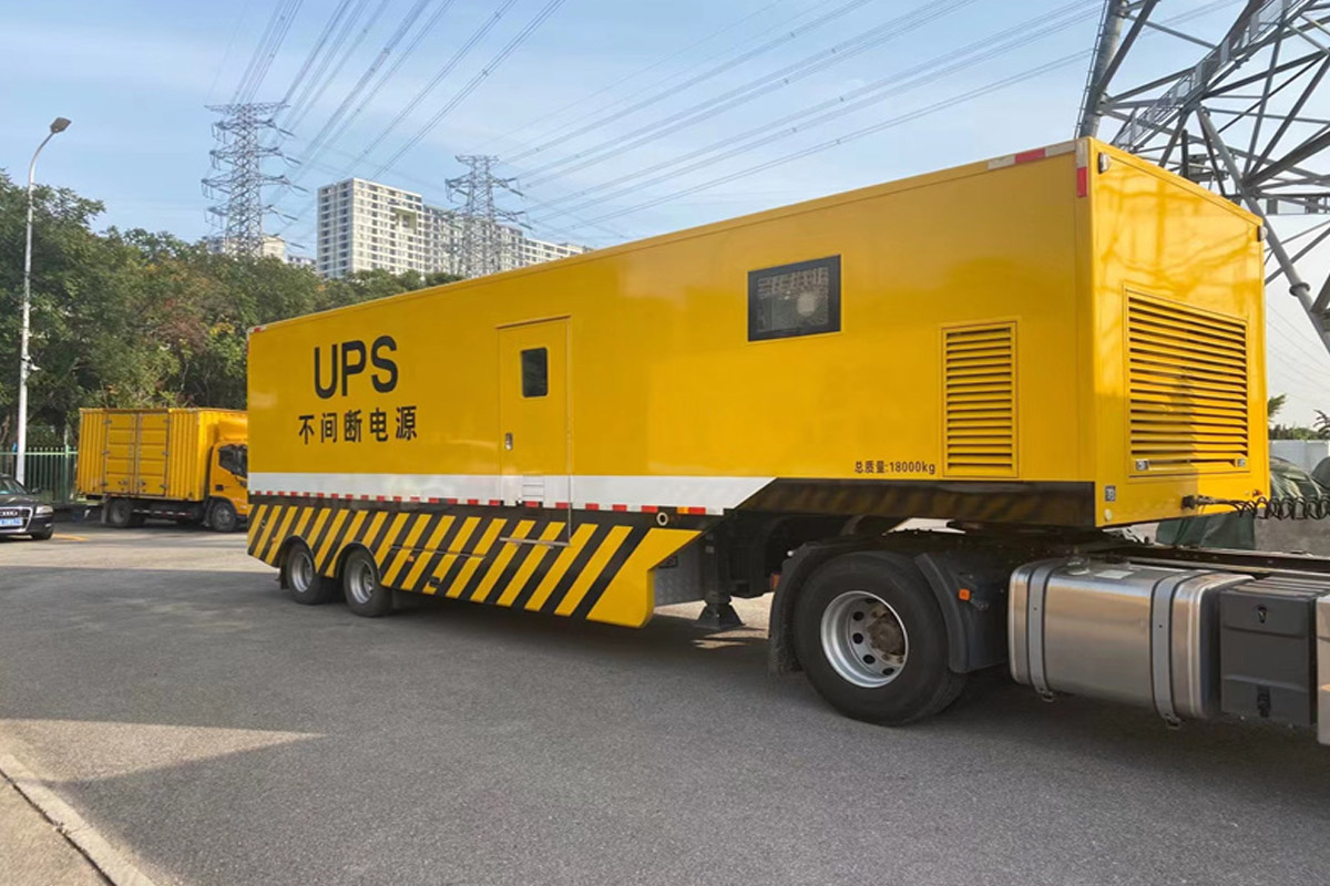 前海街道发电机租赁施工现场